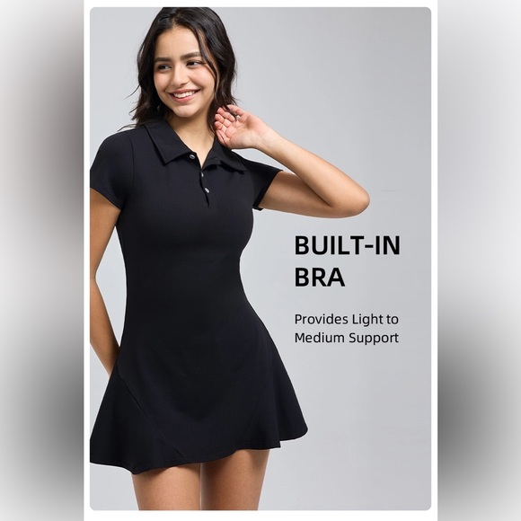 Short Sleeve Tennis Dress - Picture 3 of 5